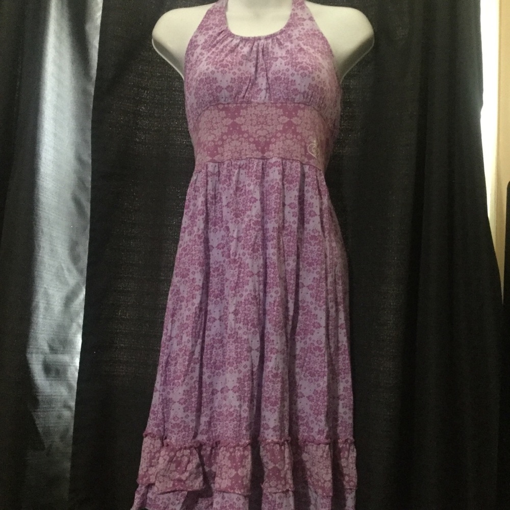 COPY - Vintage Halter Floral Sundress Soundgirl XS